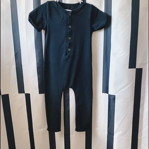 LITTLE BIPSY BLACK ROMPER